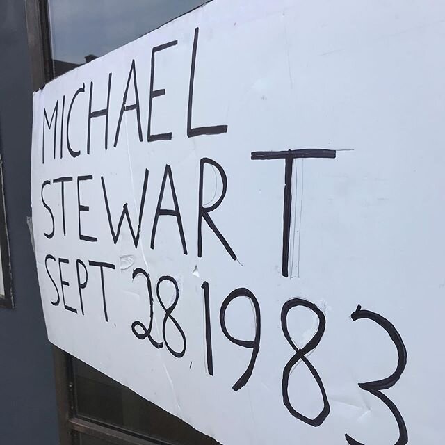14 st and 1st Av L subway station, beaten, strangled, comatose. died 13 days later. #blacklivesmatter #michaelstewart1983 #michaelstewart