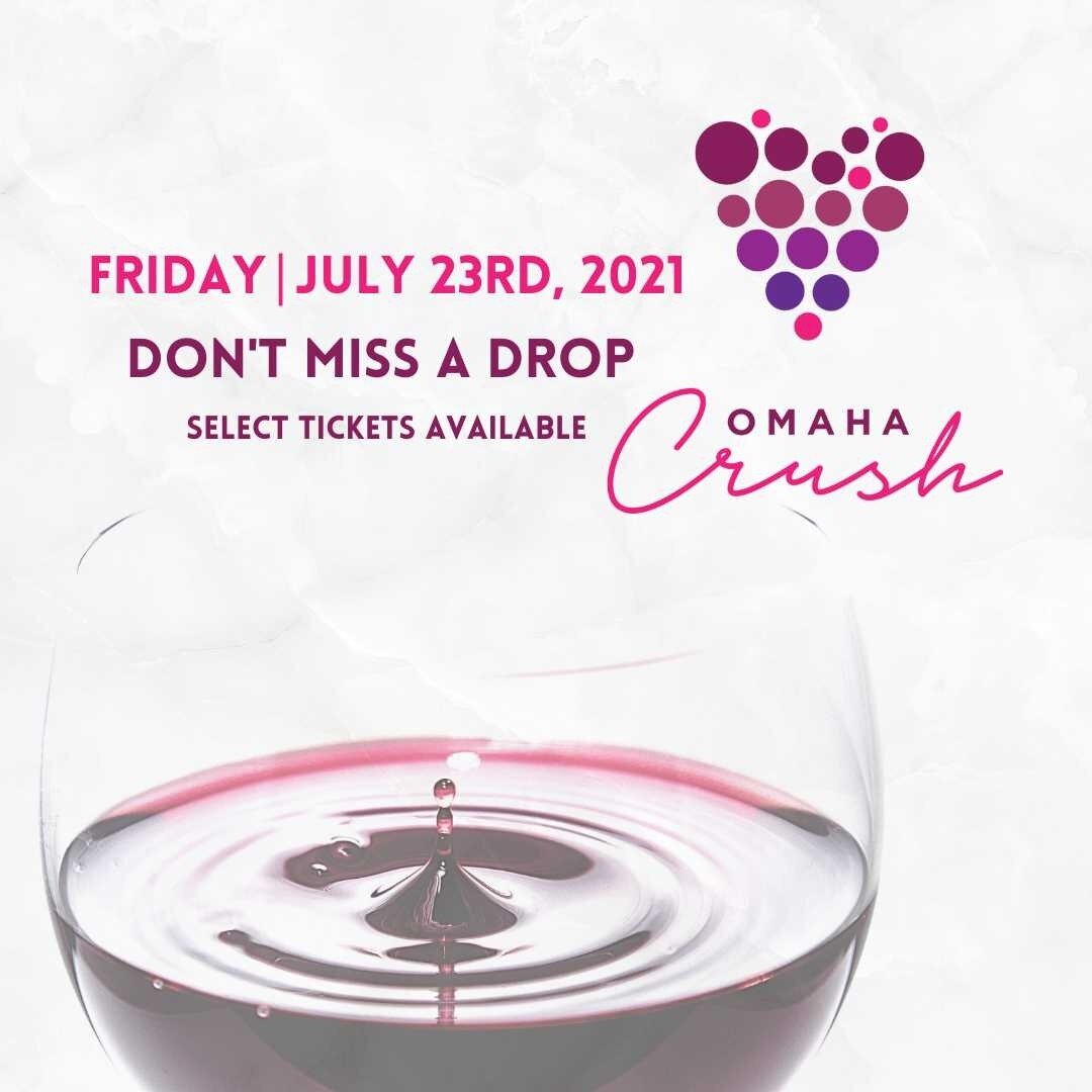🍇Don't Miss A Drop 🍇

Omaha Crush tickets are selling out fast! You don't want to miss our annual celebration of fine wine, fine art, and fine dining🍷Tickets &amp; more details on our website!

#omahacrush #omahaevents