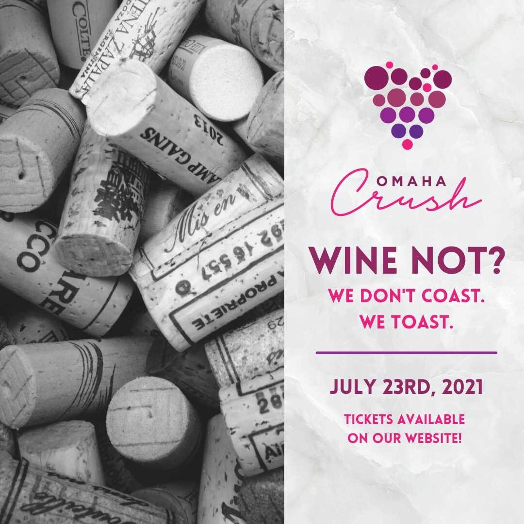 We are 🍇 ONE WEEK 🍇 away from our annual Omaha Crush event! 

Tickets include a gourmet, four-course dinner from West Main Catering and Chef Tyler Wiard, who made his name on BravoTV&rsquo;s Top Chef. Enjoy wine from Purgatory Cellars Wine while br