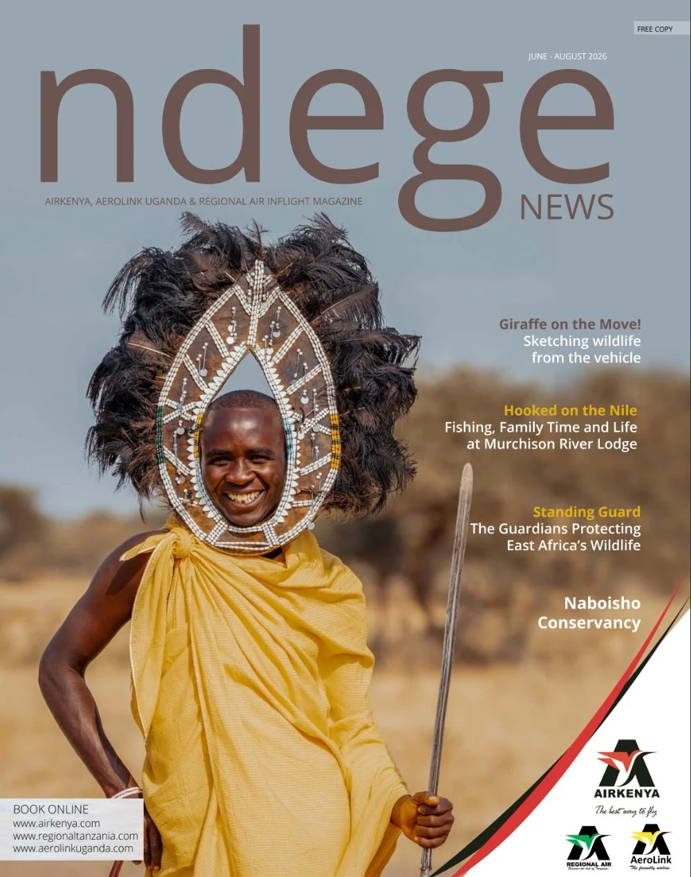 Featured in Ndege for AKTF Menstrual Health Program