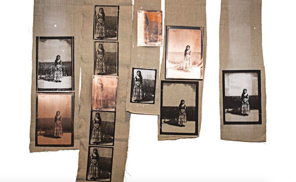 Manal Al Dowayan - The Girls (5 pieces) | Canvas, copper, string | 24 79, 22 x 96, 16 x 61, 20 x 73, 22 x 74 cm | 2015