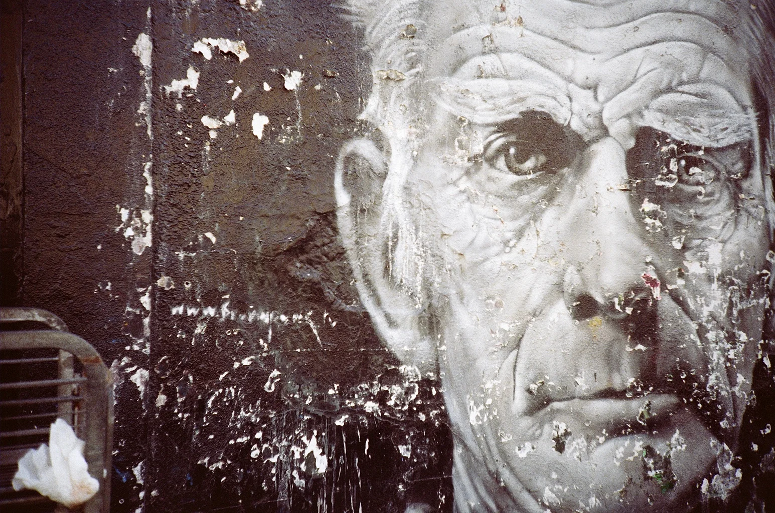 Samuel Beckett mural by Alex Martinez | Location: Notting Hill, London | Photo by Hind Mezaina