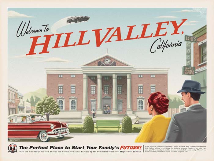 Hill Valley by Eric Tan. Inspired by Back to the Future.