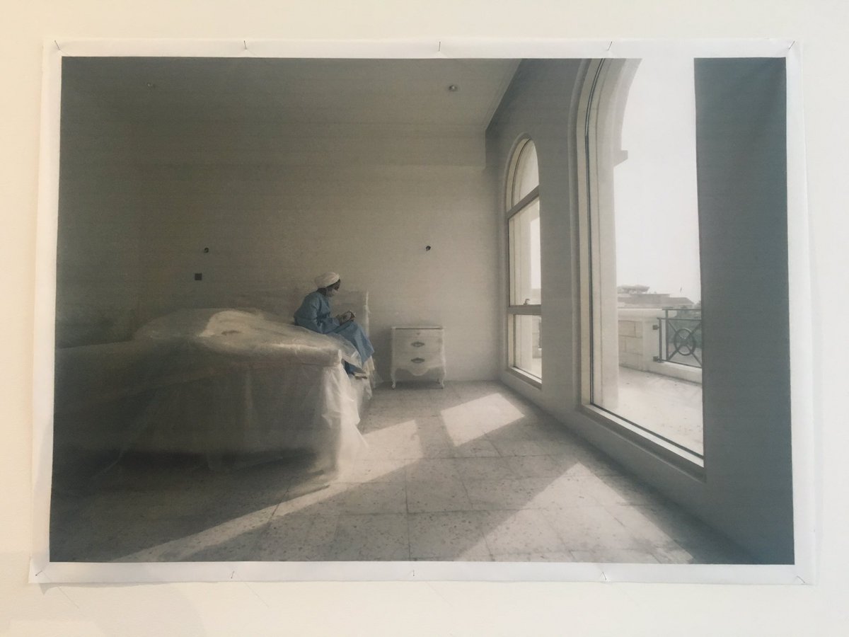 Fatima Yousef Al Yousef 's photo series deals with the death of her sister to cancer and it's impact on family and friends. 
