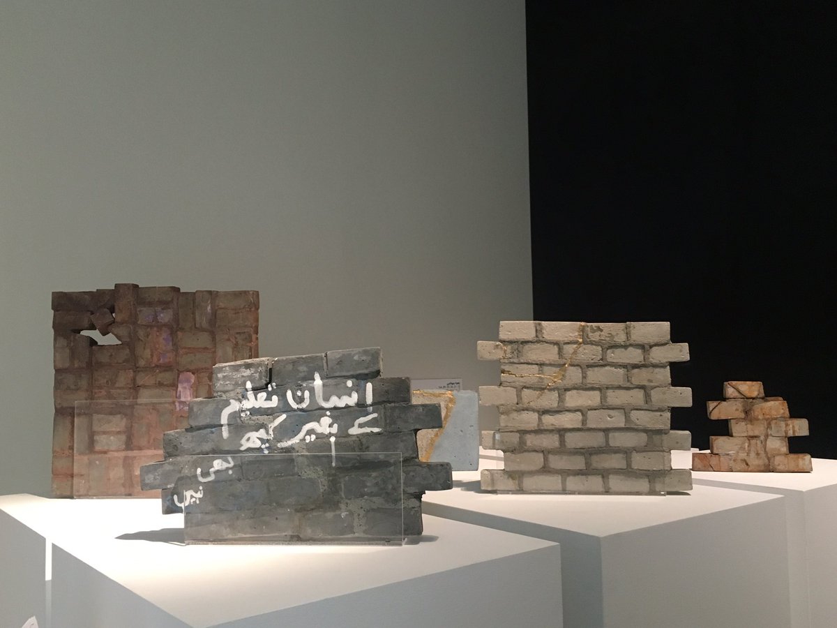   Zahra Jewanjee 's work looks at marginalised societies, gender, geometry, chaos and order. 