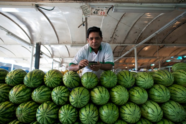 © Katarina Premfors - Melons at Market - Dubai, UAE 2008