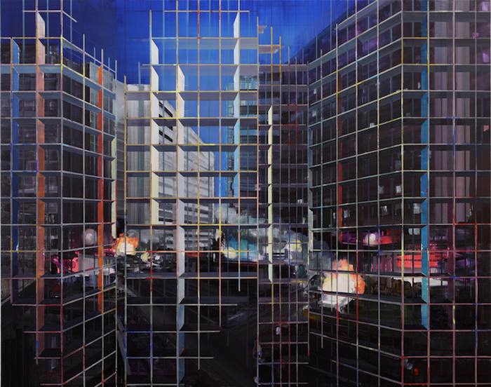 Lueurs pour la nuit, 2010. 190x240cm oil on canvas
