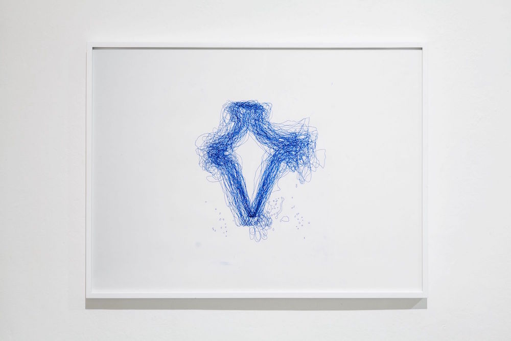 Shilpa Gupta - 100 Hand Drawn Maps of My Vountry, India; Tracings on paper; 56,5 x 75,5 cm framed; Photo: Ela Bialkowska