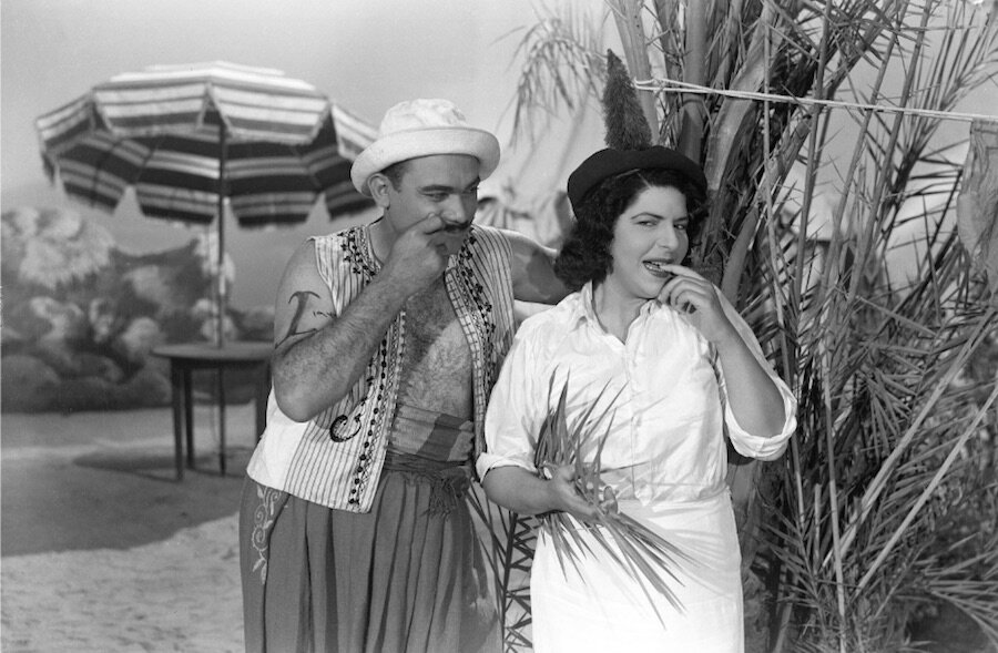   Eve’s Daughters (Dir. Niazi Mostafa, 1954) Actors in Image: Mohamed Reda, Zinat Sedki Samir Farid Collection, Akkasah: Center for Photography, Ref69  