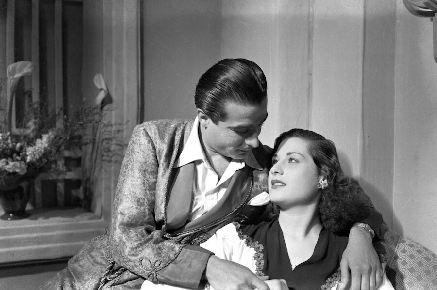  The Mother (Dir.  Omar Jamee'i, 1945) Actors in Image: Sahid Khalil, Laila Fawzy Samir Farid Collection, Akkasah: Center for Photography, Ref6  