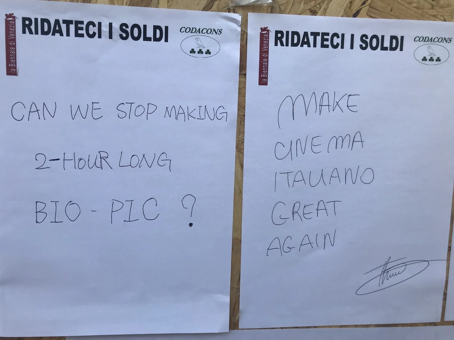 Biennale Cinema 2025 - Photo Diary - Wall Of Scathing Reviews