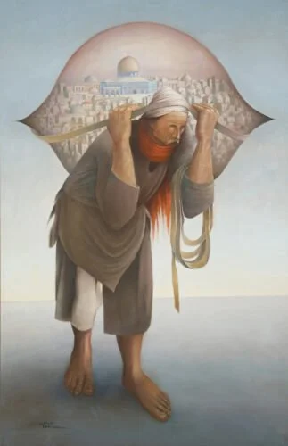 Sliman Mansour, Jamal Al Mahamel / Camel of Hardship (1973)
