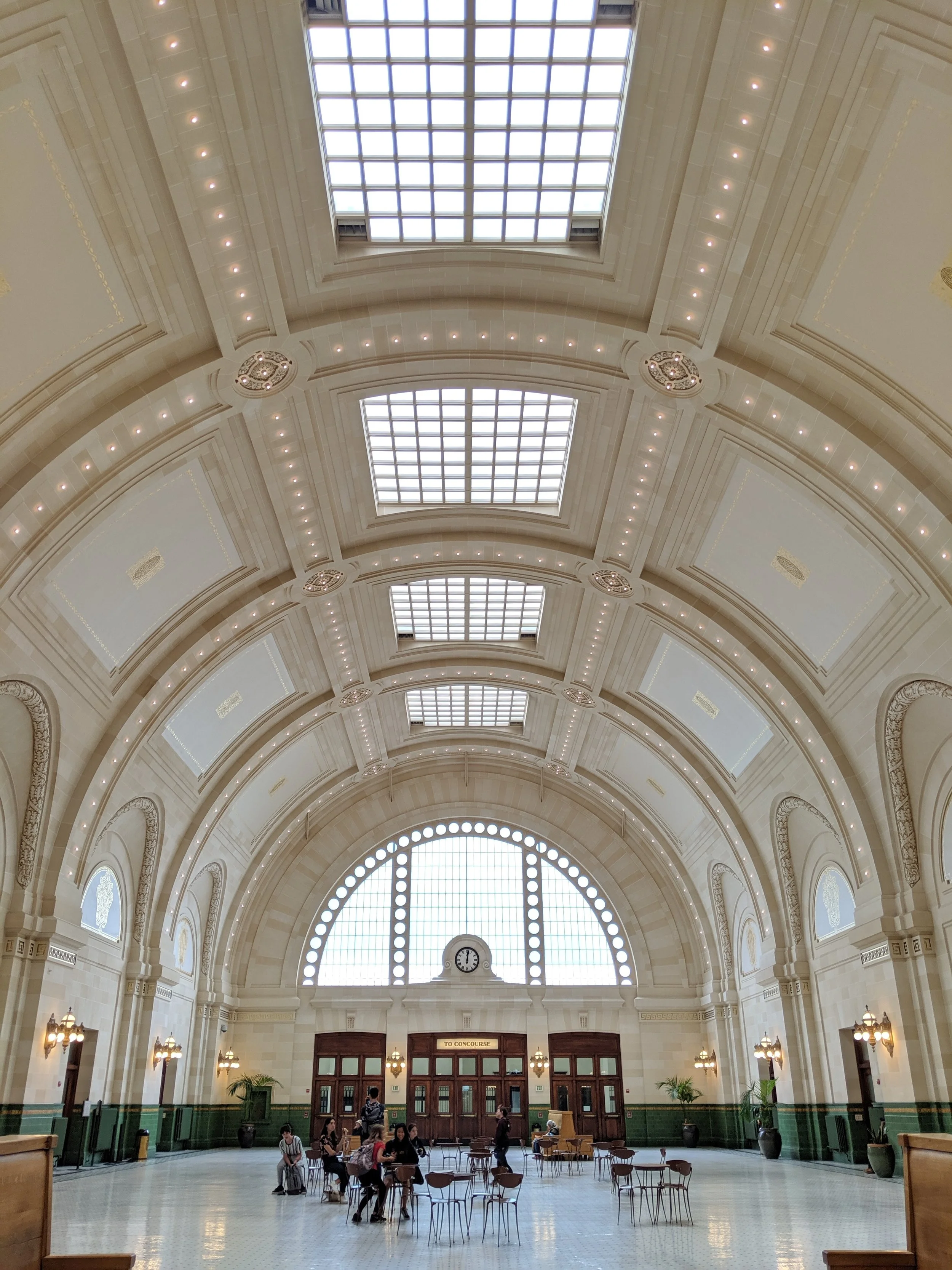 Lunch at Seattle’s Union Station.