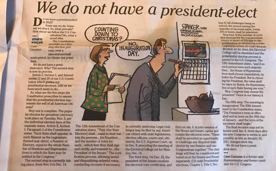 We Do Not Have a President-elect