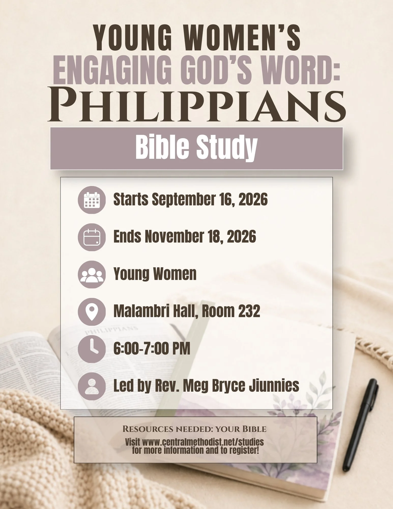 Young Women’s&nbsp;Engaging God’s Word Study: Philippians