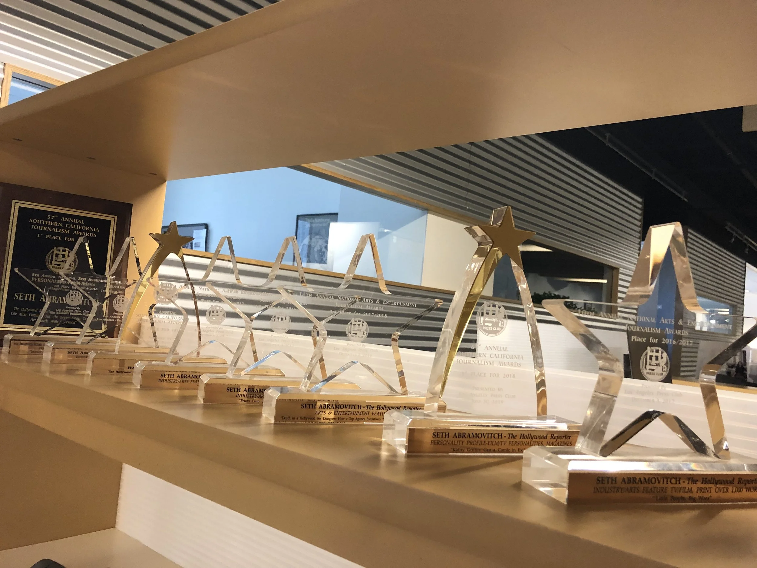 The trophy shelf.