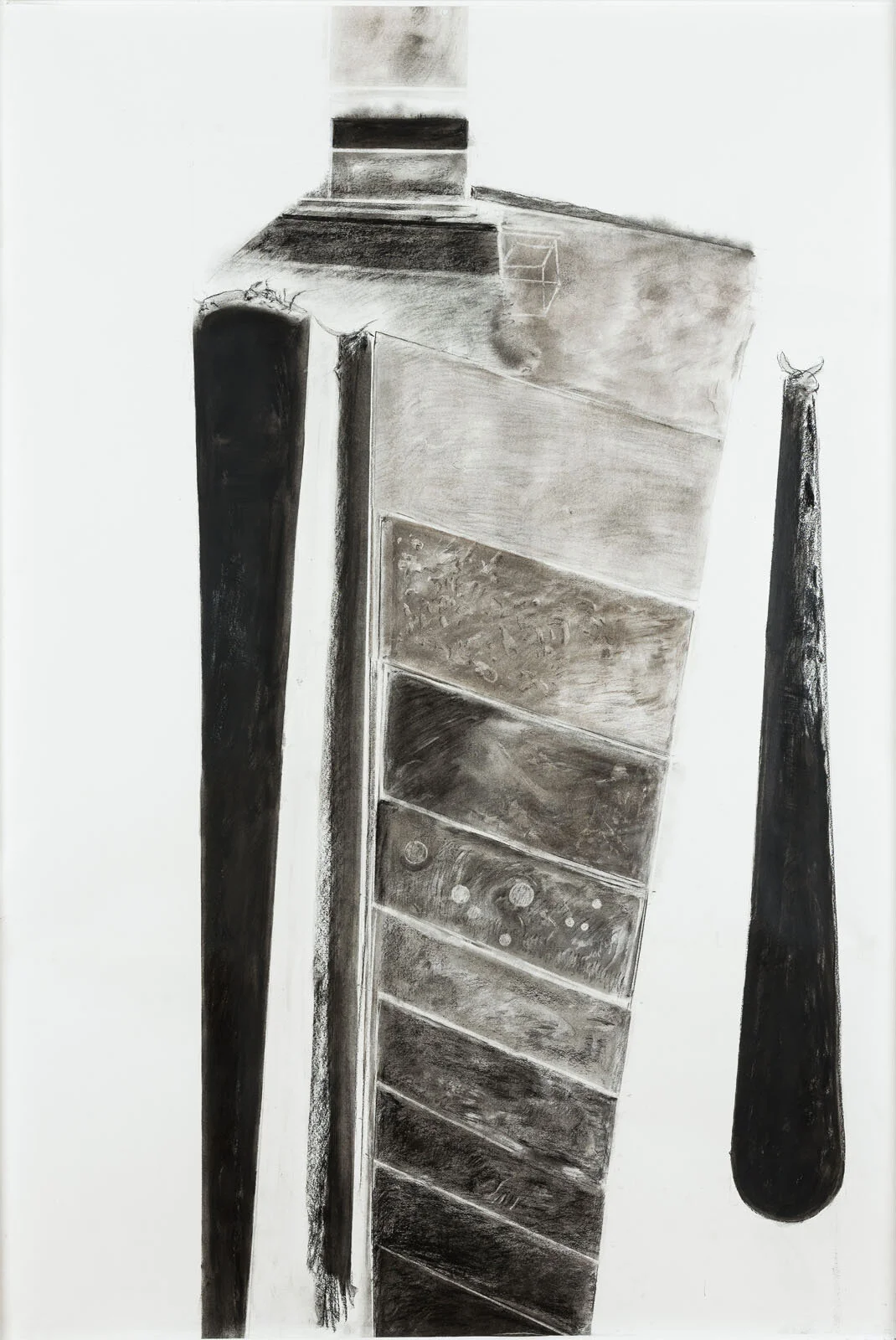 kiln series vi<p font-weight="200">2017<br>Charcoal on paper<br>146 x 100 cm</p>
