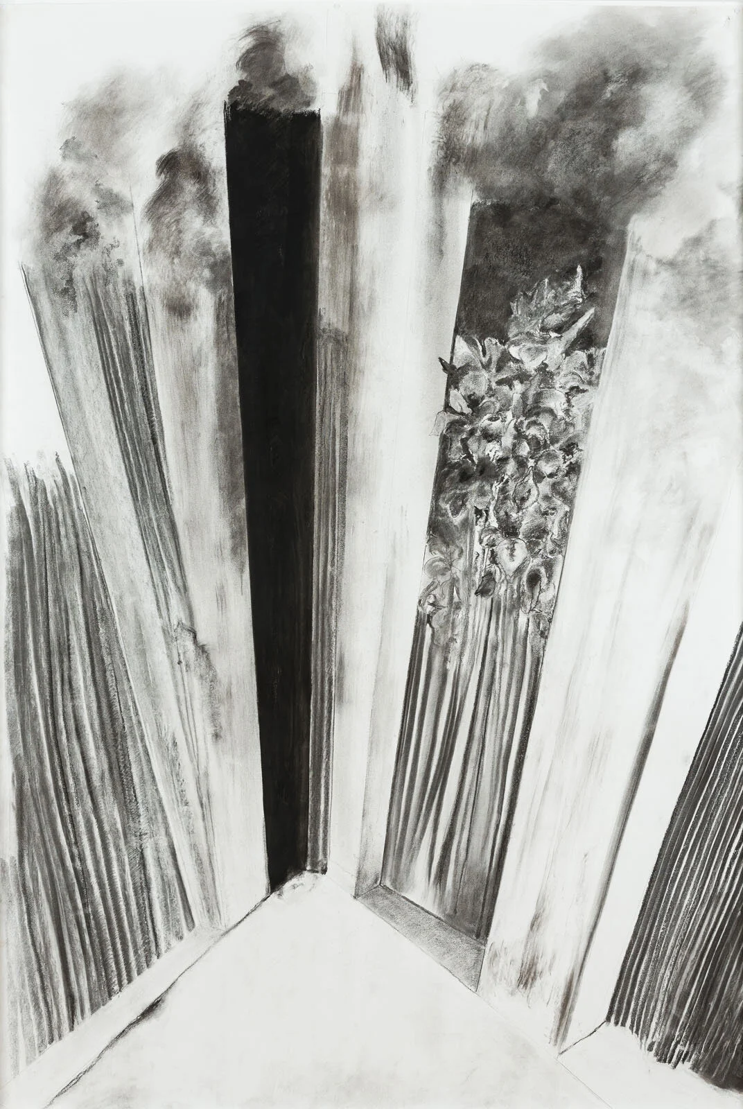 kiln series viii<p font-weight="200">2017<br>Charcoal on paper<br>146 x 100 cm</p>