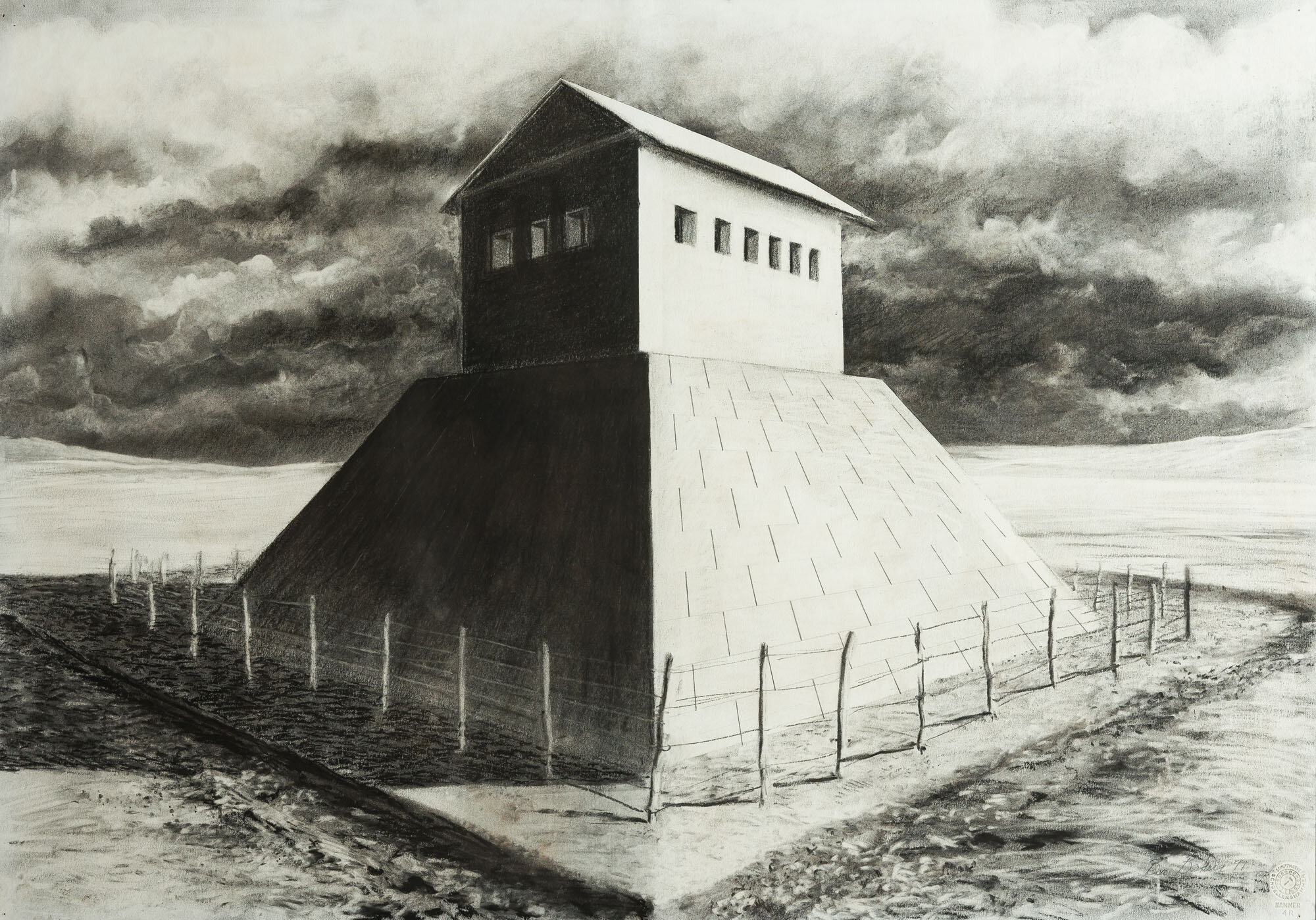 sekuur<p font-weight="200">1999<br>Charcoal and pitt on paper<br>51 x 73 cm</p>