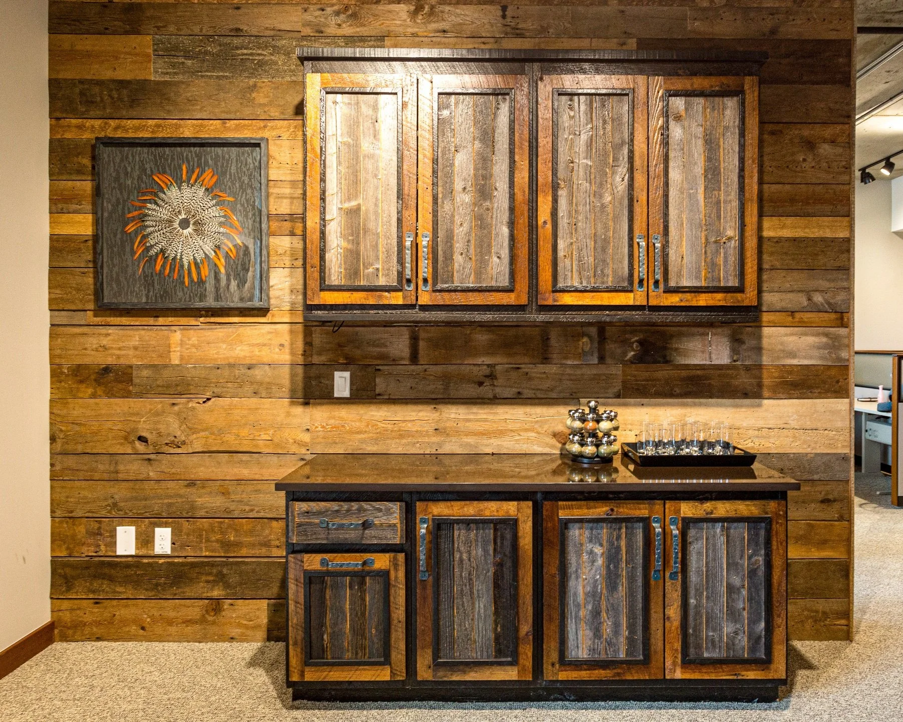 40 North Custom Office Build Out Silverado Style — Reclaimed Rustic ...