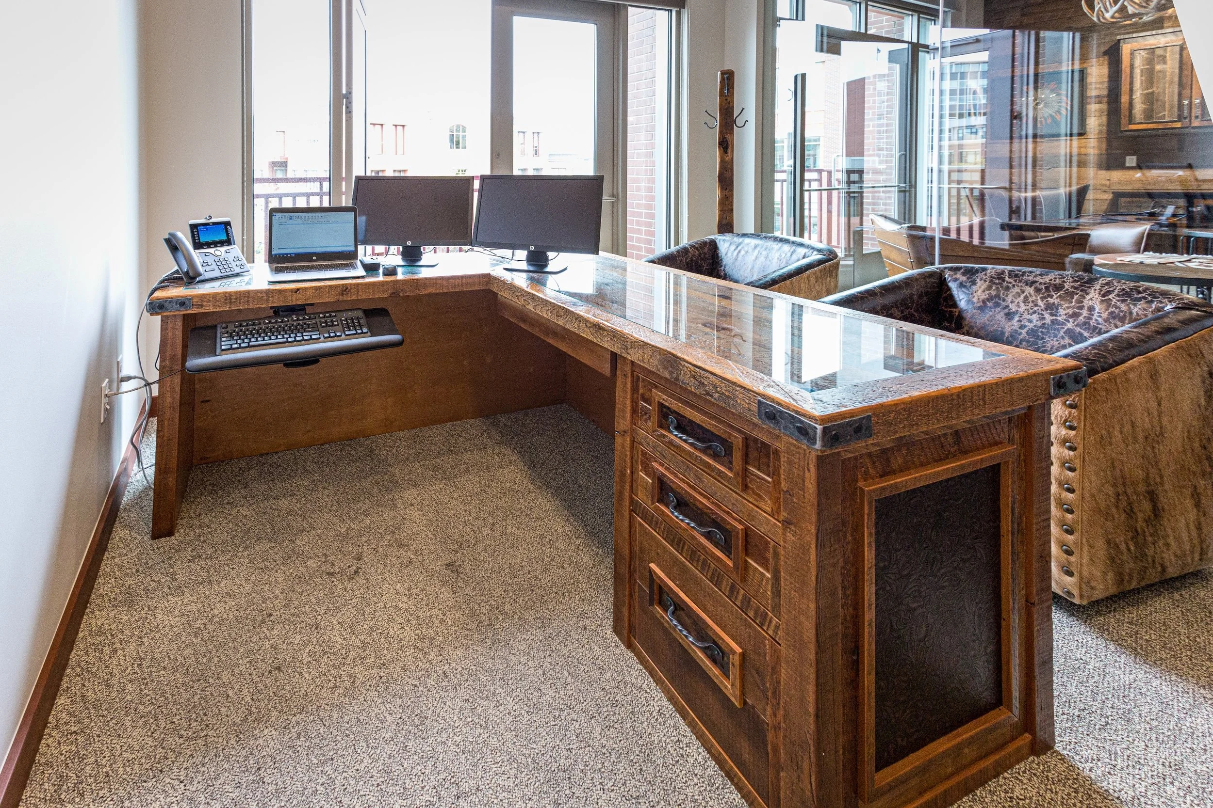 40 North Custom Office Build Out Silverado Style — Reclaimed Rustic ...