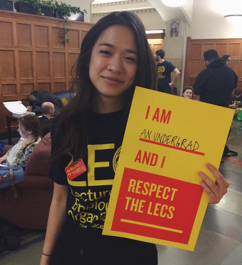  A UM Ann Arbor student ally shows her support! 