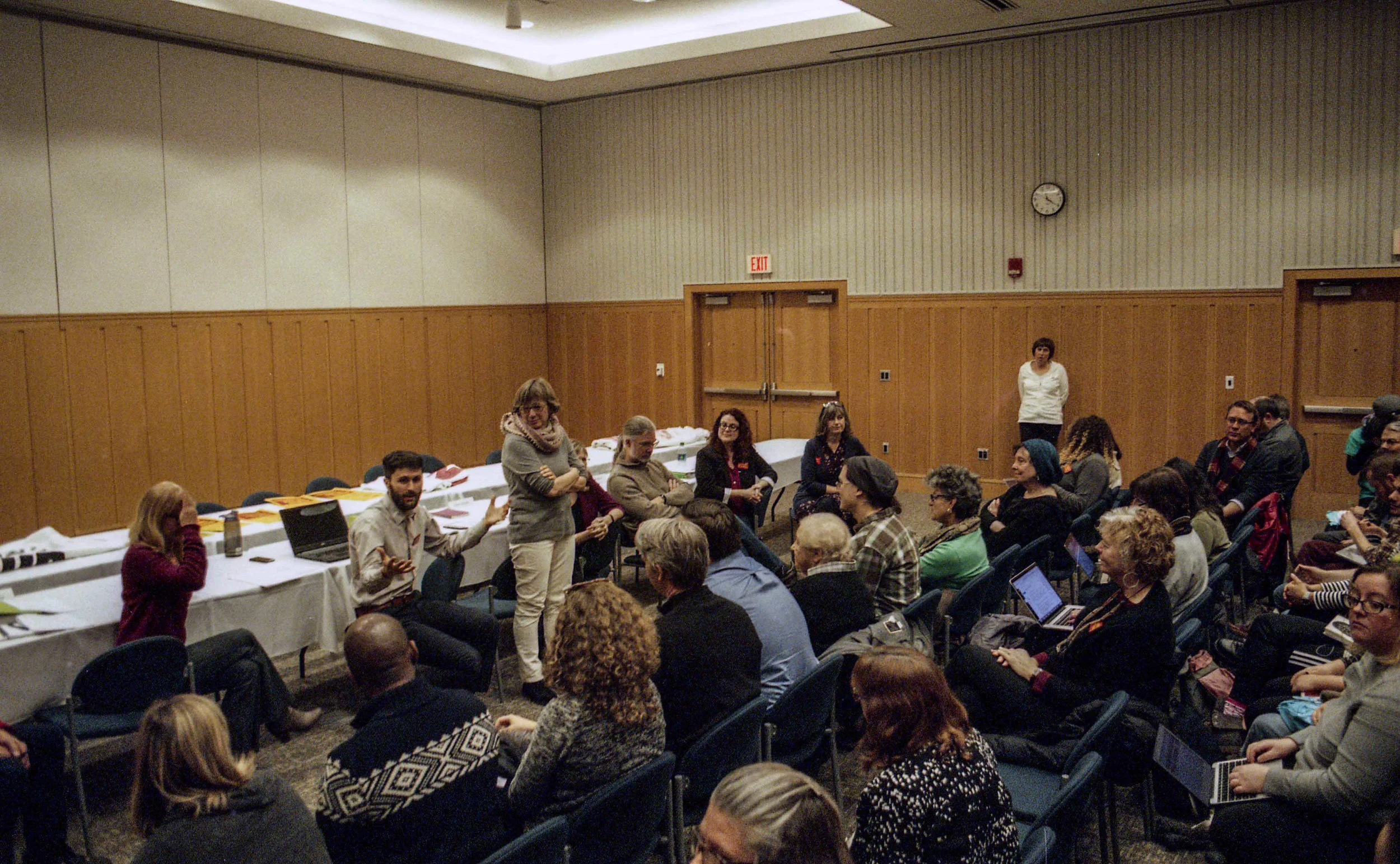 LEO Lecturers gather for a membership meeting in March 2018