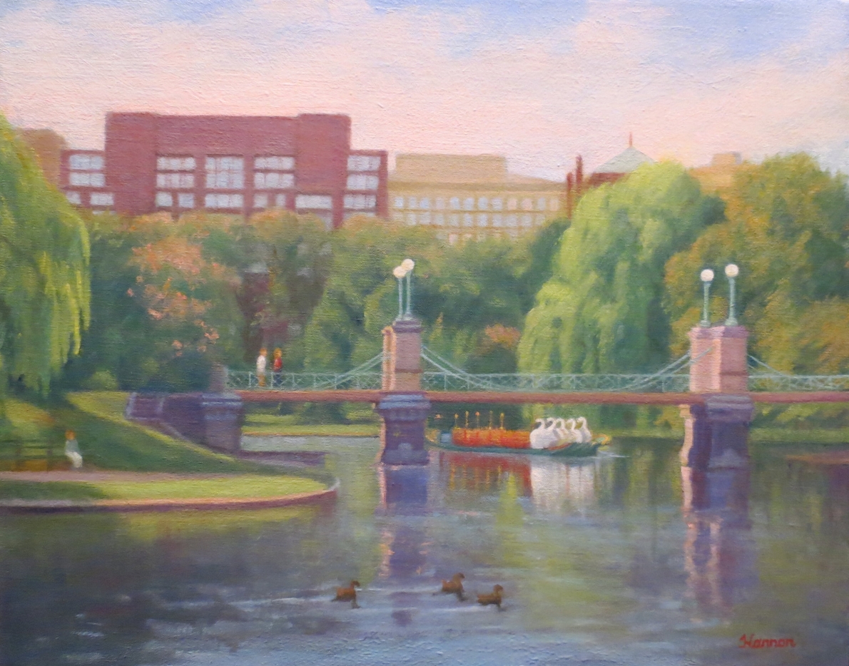 "Boston Public Garden - Summer Morning"