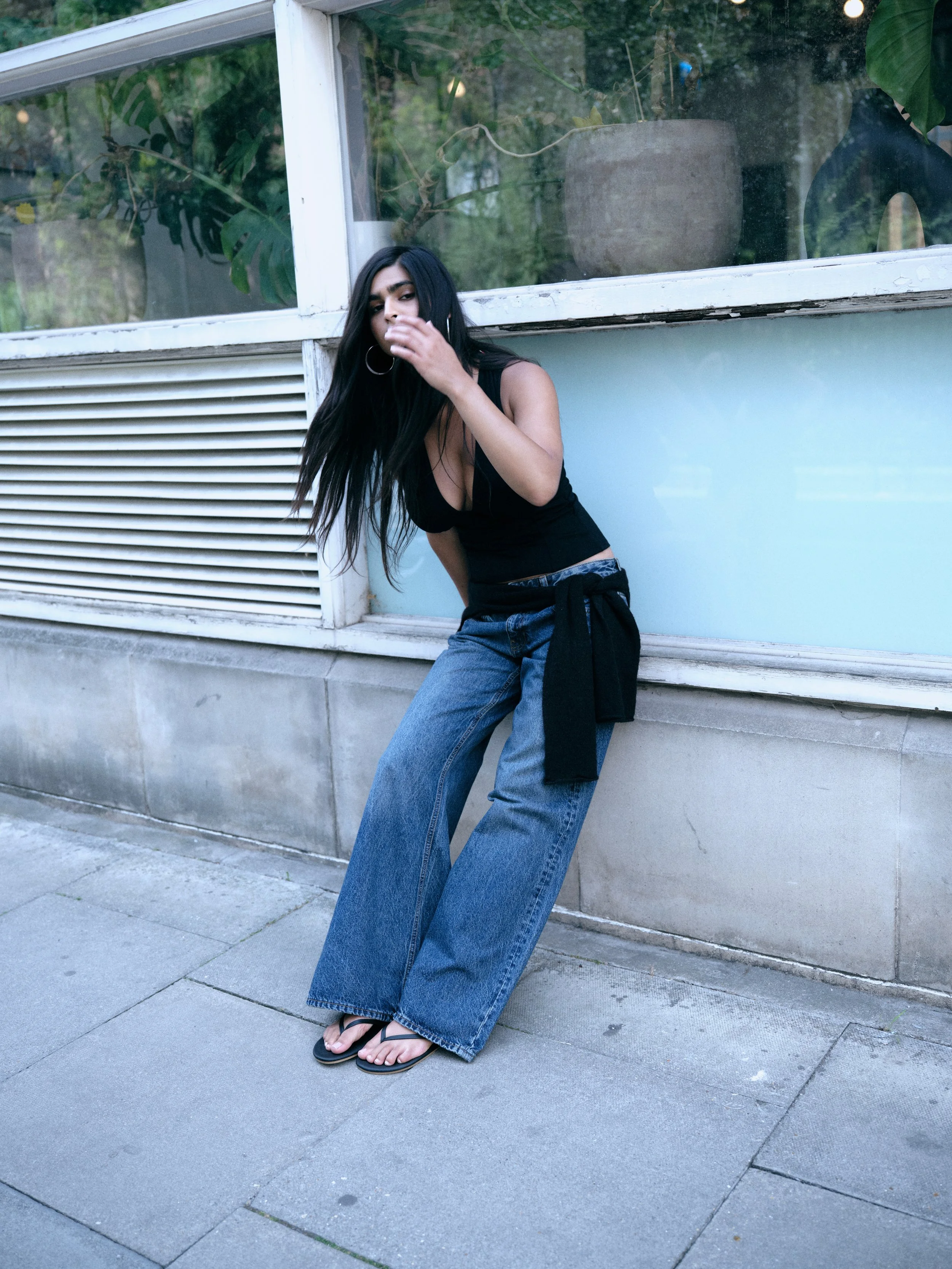 LOW RISE SLOUCHY FLARE JEANS STEEL BLUE.jpeg