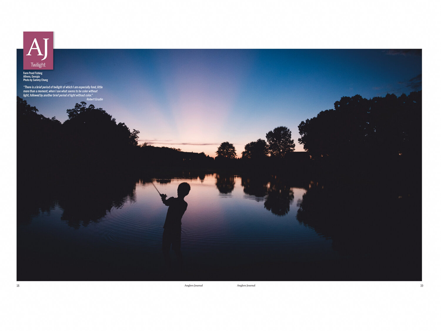 Angler's Journal Summer 2021 - Opening Image "Twilight"