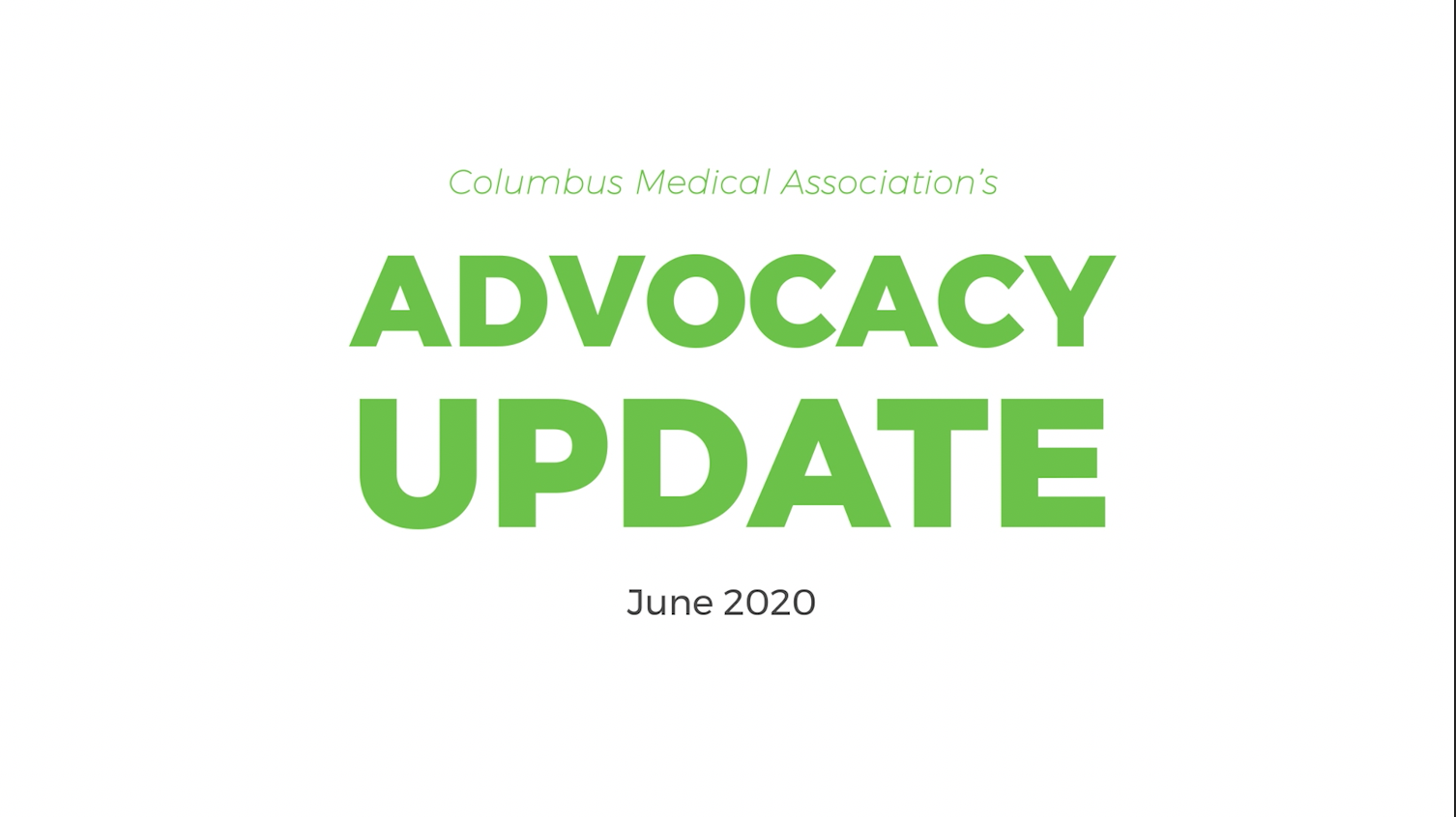 Advocacy Update - June 2020