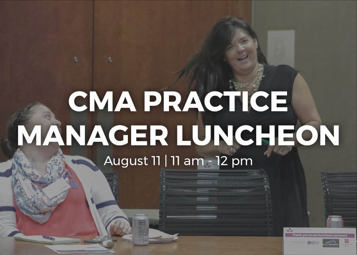 Practice Managers, please join us on August 11th for our first in-person practice manager luncheon of the year! Our guest, Tandi Squire, will share current trends, techniques, and tips on how to market your practice, engage your patients, serve your 