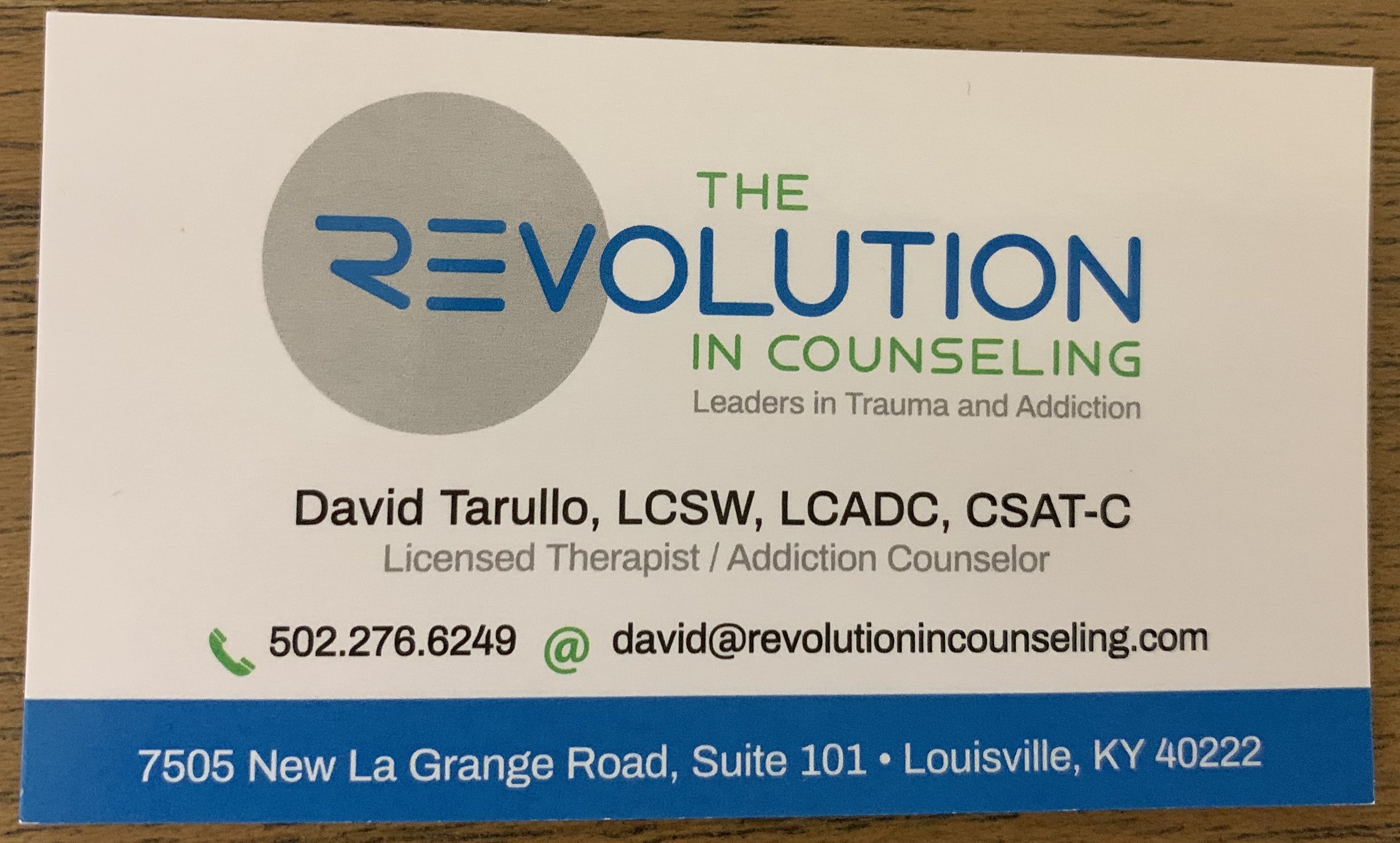 The Revolution in Counseling, Leaders in Trauma and Addiction Counseling