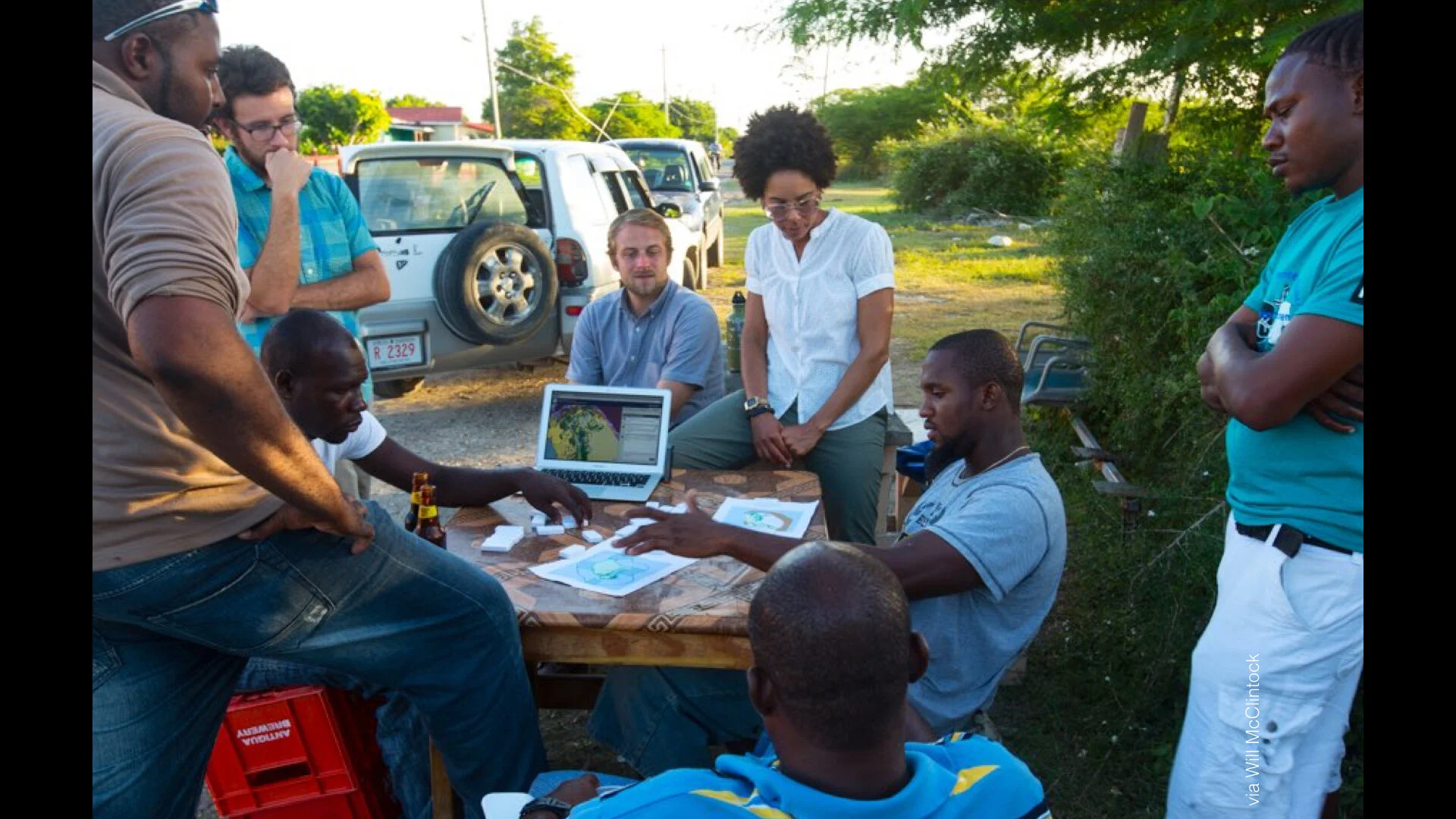 Getting input from stakeholders on the local government’s draft ocean zoning plan. (Courtesy Will McClintock)