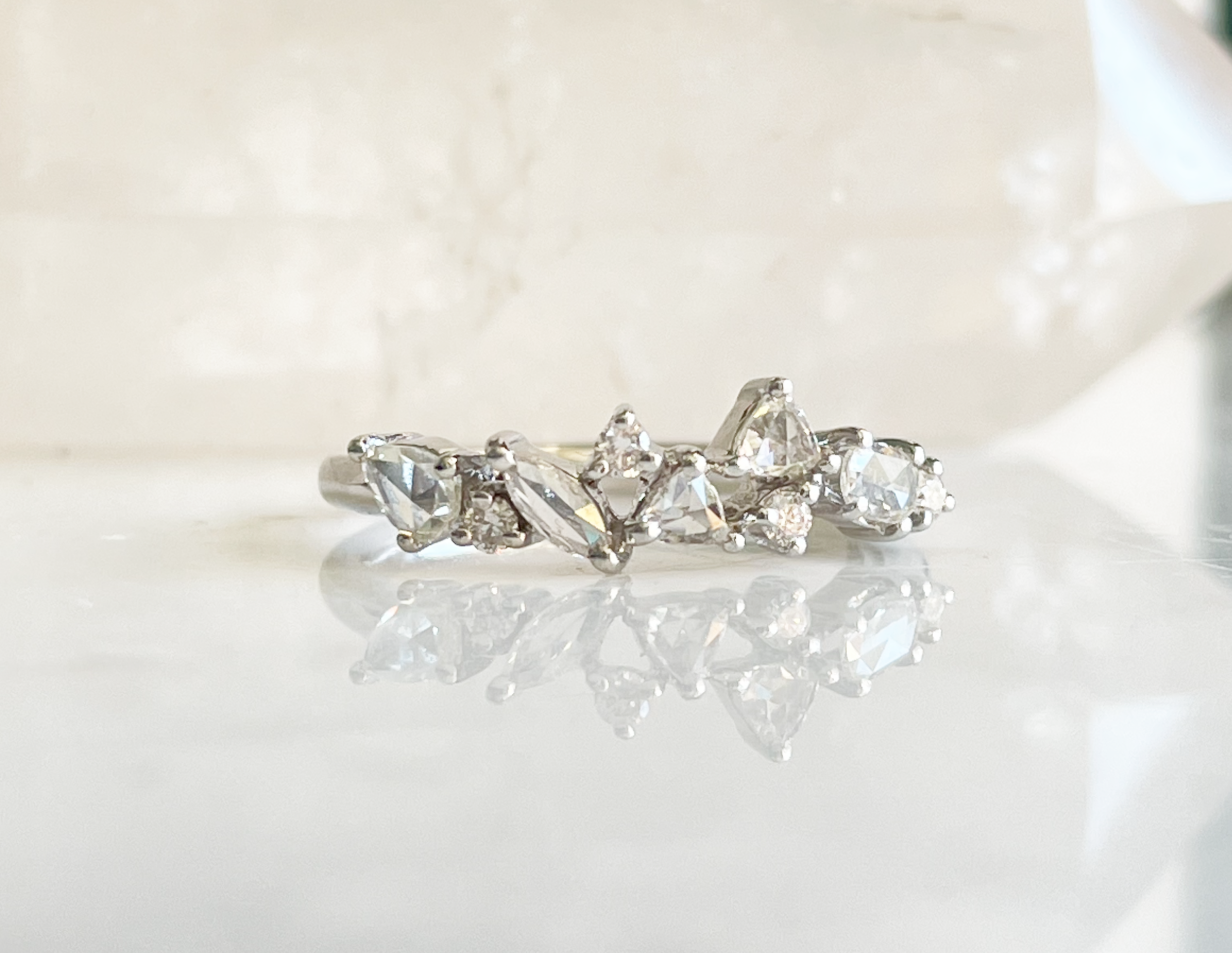 Diamond Crown Stackable Ring