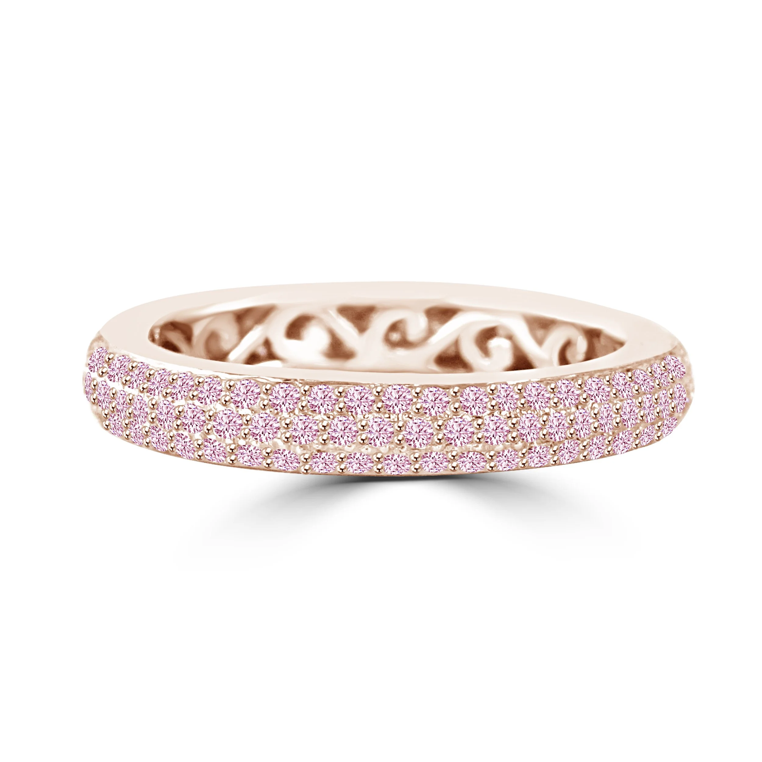 Rose Gold Stackable Diamond Ring