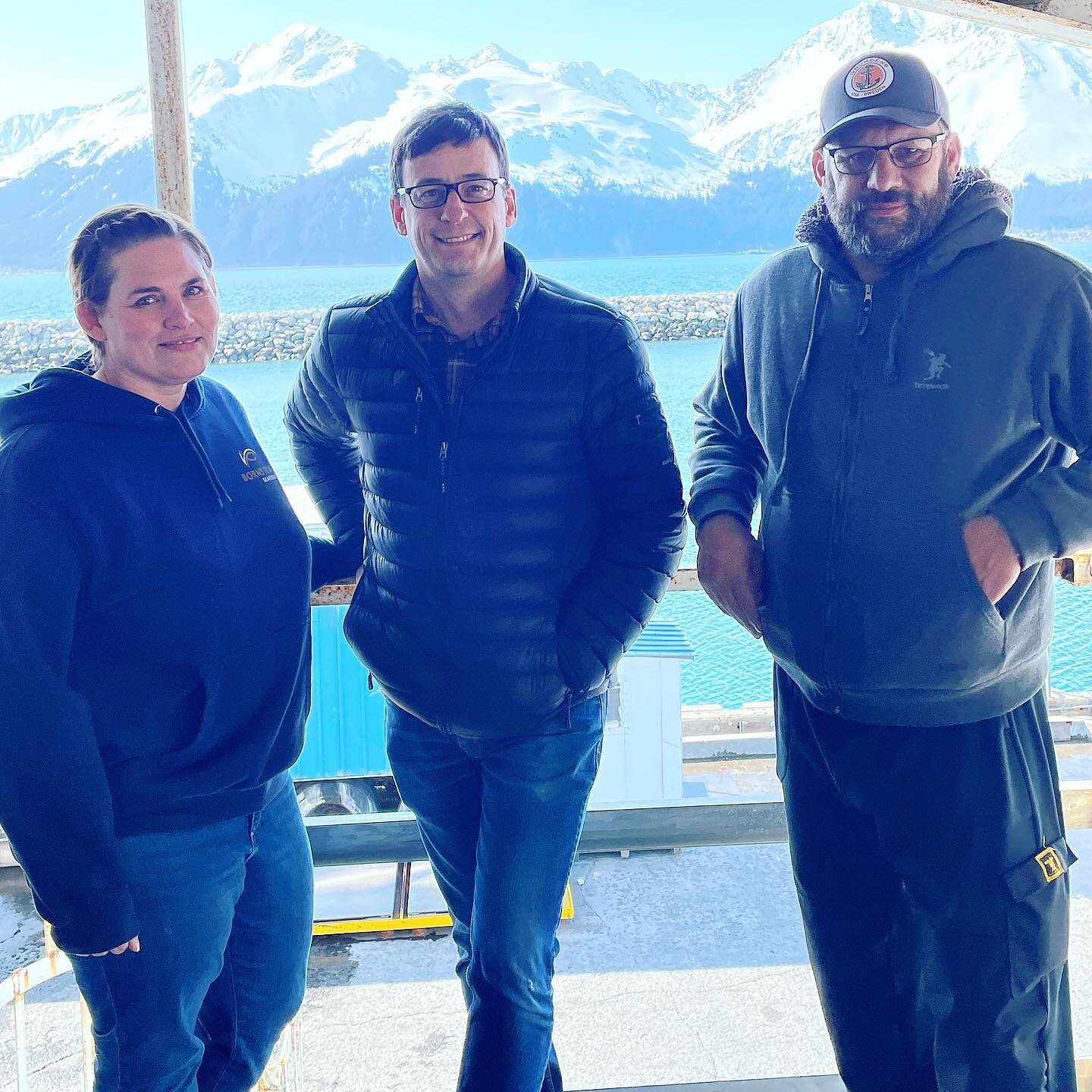 We are in Seward, AK meeting with fishermen and touring our newest docks! 

Photo L to R: Brandii Holmdahl, Andrew Bornstein, Mike Shirley

#alaskafishing #alaskacommercialfishing #alaskaseafood #sewardalaska #wildseafood #knowyourfisherman #wildsalm