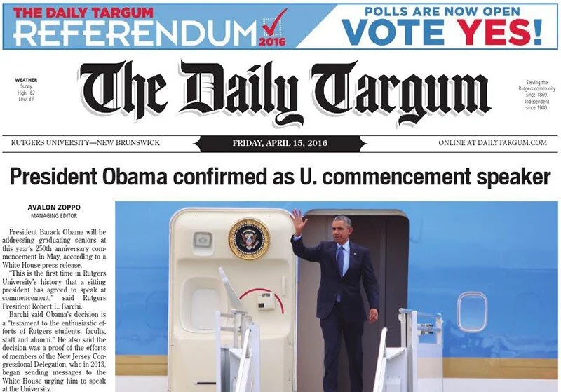 (Screenshot of The Daily Targum.)