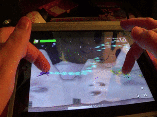 Our multi-touch controls in action