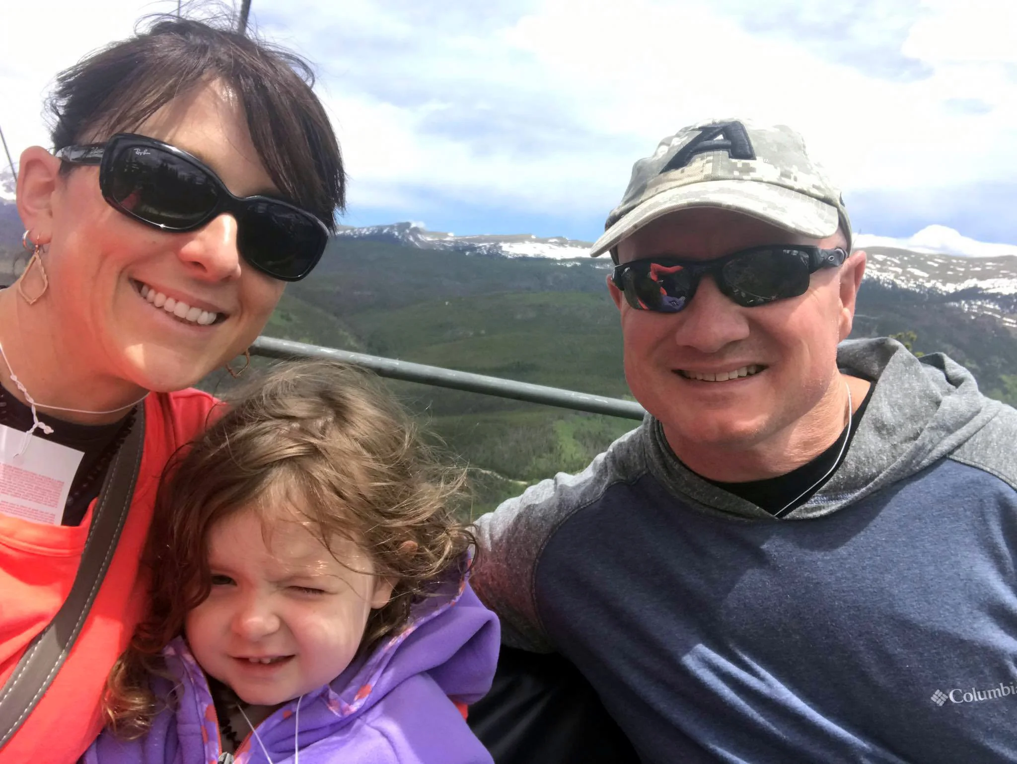 Matt with his wife, also a veteran of the U.S. Army, and their daughter.
