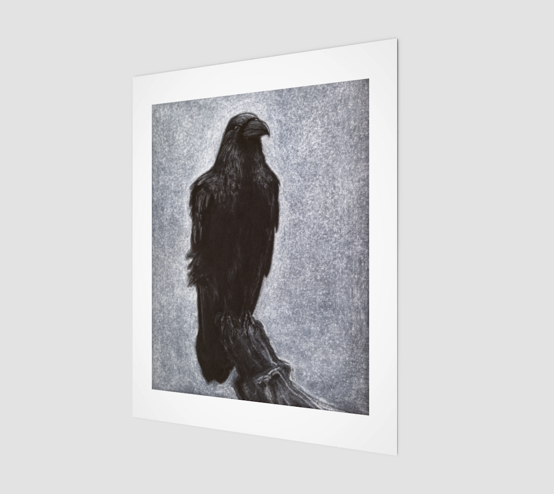 Raven Portrait - Art Print 11x14.png