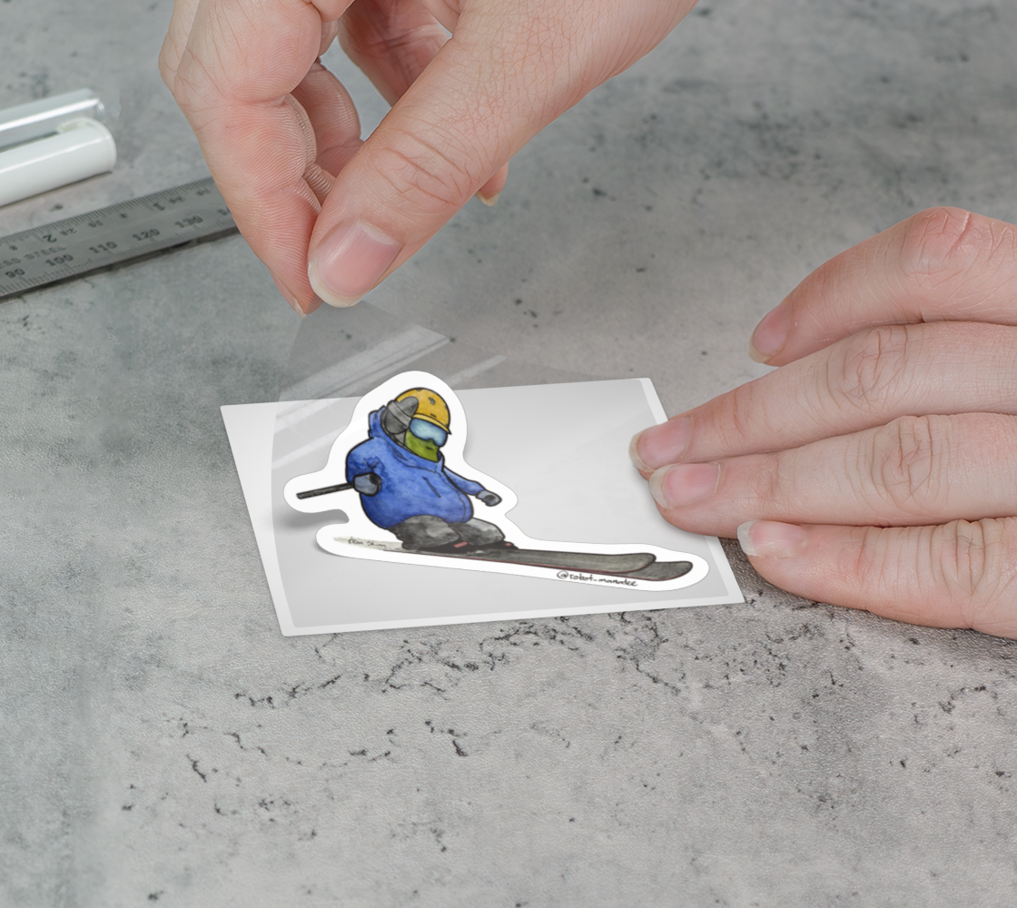 bean-skiing-sticker-3x3-2.png