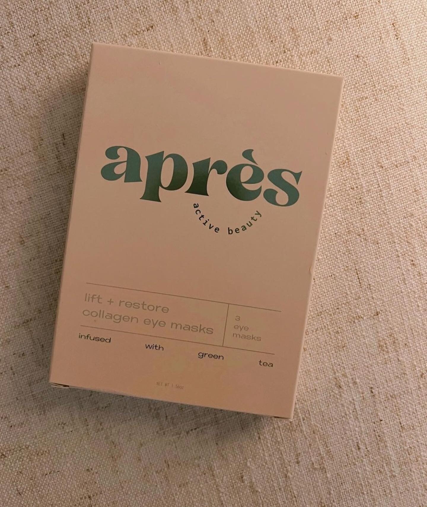 Infused with Hyaluronic Acid, Vitamin E &amp; Marine Collagen, our @Apresbeauty restoring and refreshing eye masks are guaranteed to de-puff, hydrate, and diminish the look of dark circles under your eyes.

#apresbeauty #skincare #eyemask #hydrate