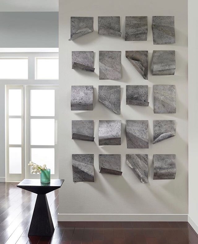 Mix in a sculptural piece to diversify your art collection ⚡️. These iron sheet wall tiles by @phillipsco are on the MB radar just waiting for the perfect wall to call home. More in stories #sculpturalart #sculpture #loveart #artlovers #art #artistso