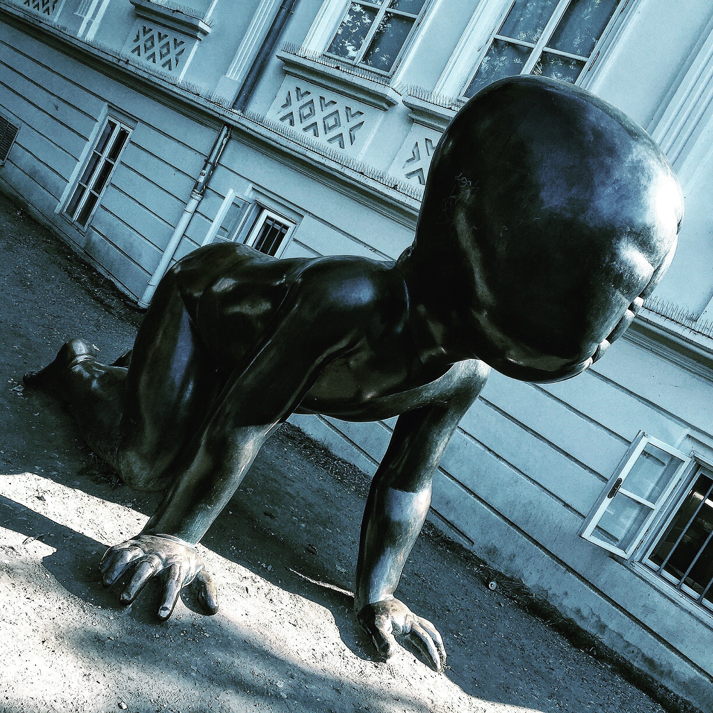 David Cerny Baby sculpture