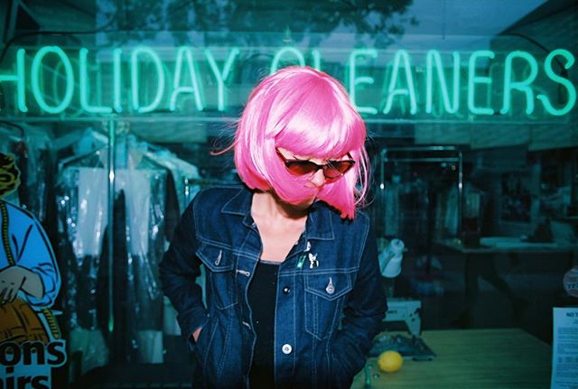 so proud of this little lady for all her hard &amp; creative work. also, grateful for a friend that makes us leave the house in matching wigs just to walk down the street for Chinese #bff4L