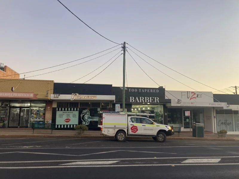 Setting up underground power in Boundary Road shops beautification project