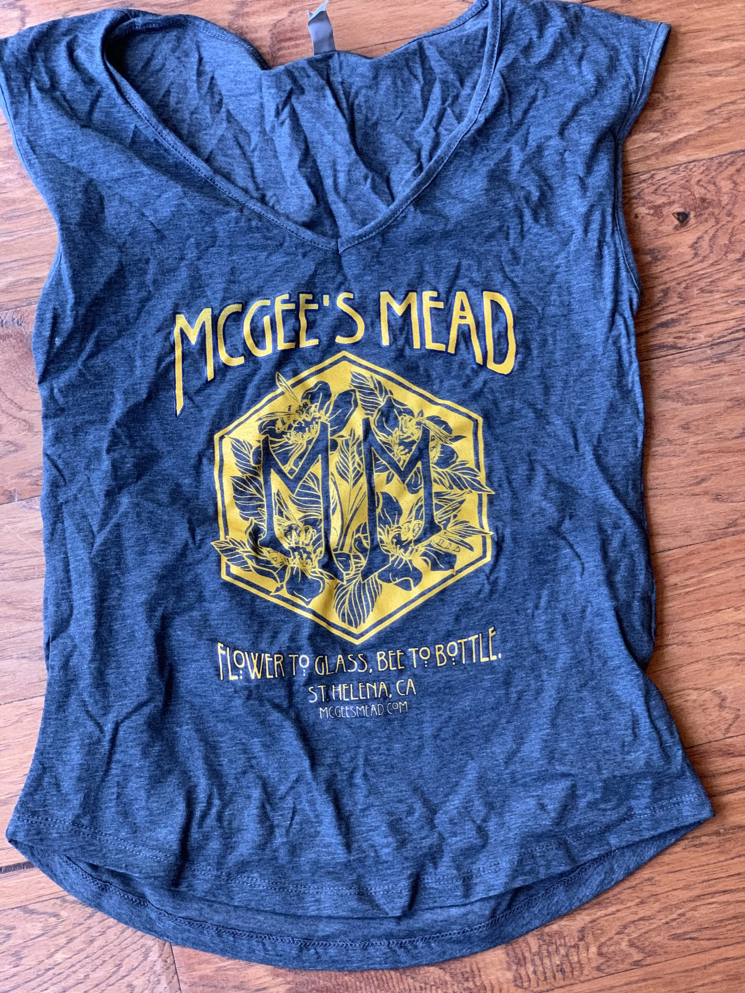 Sleeveless T-shirt, blue-gray