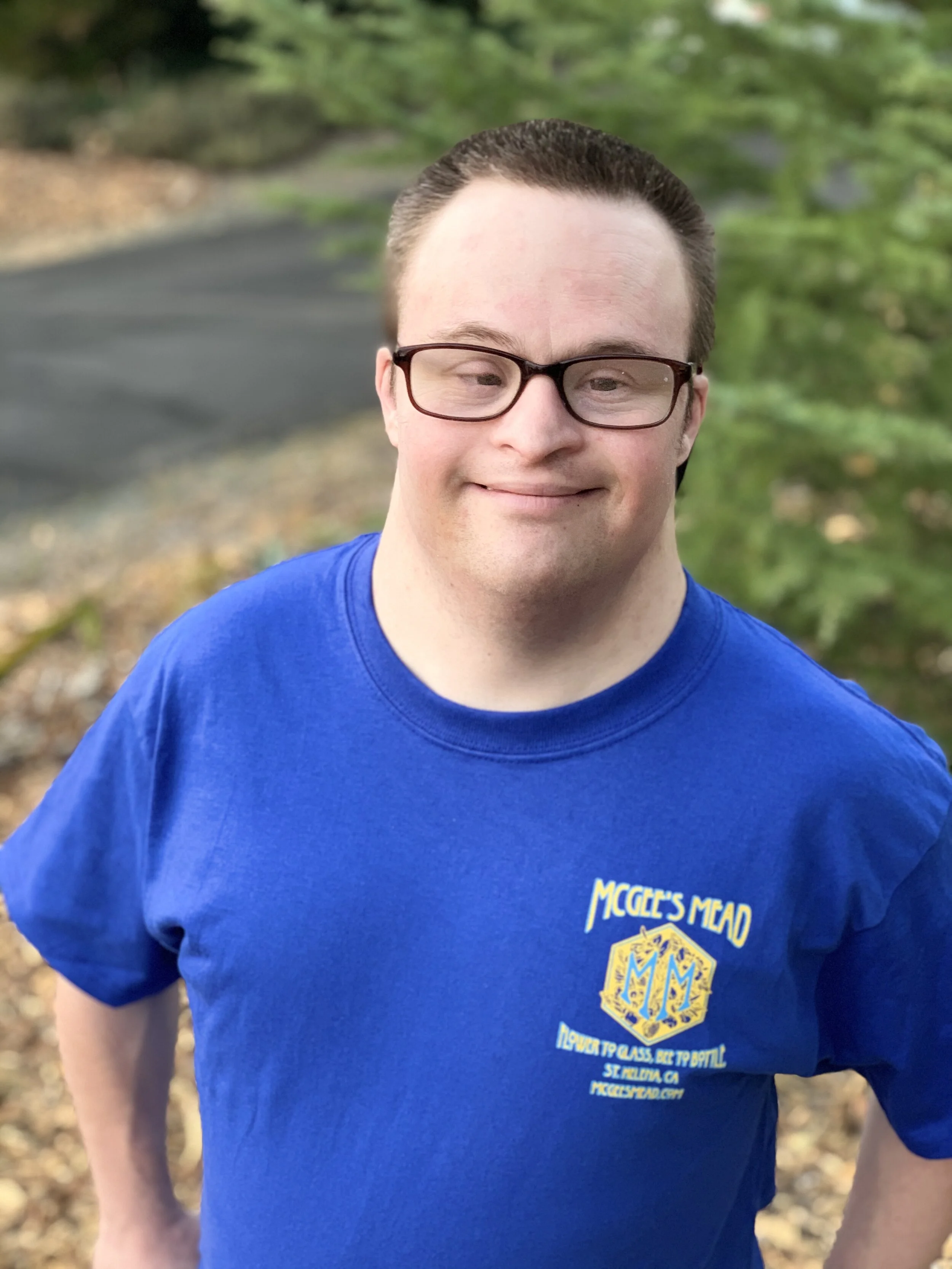 Royal Blue logo T-shirt