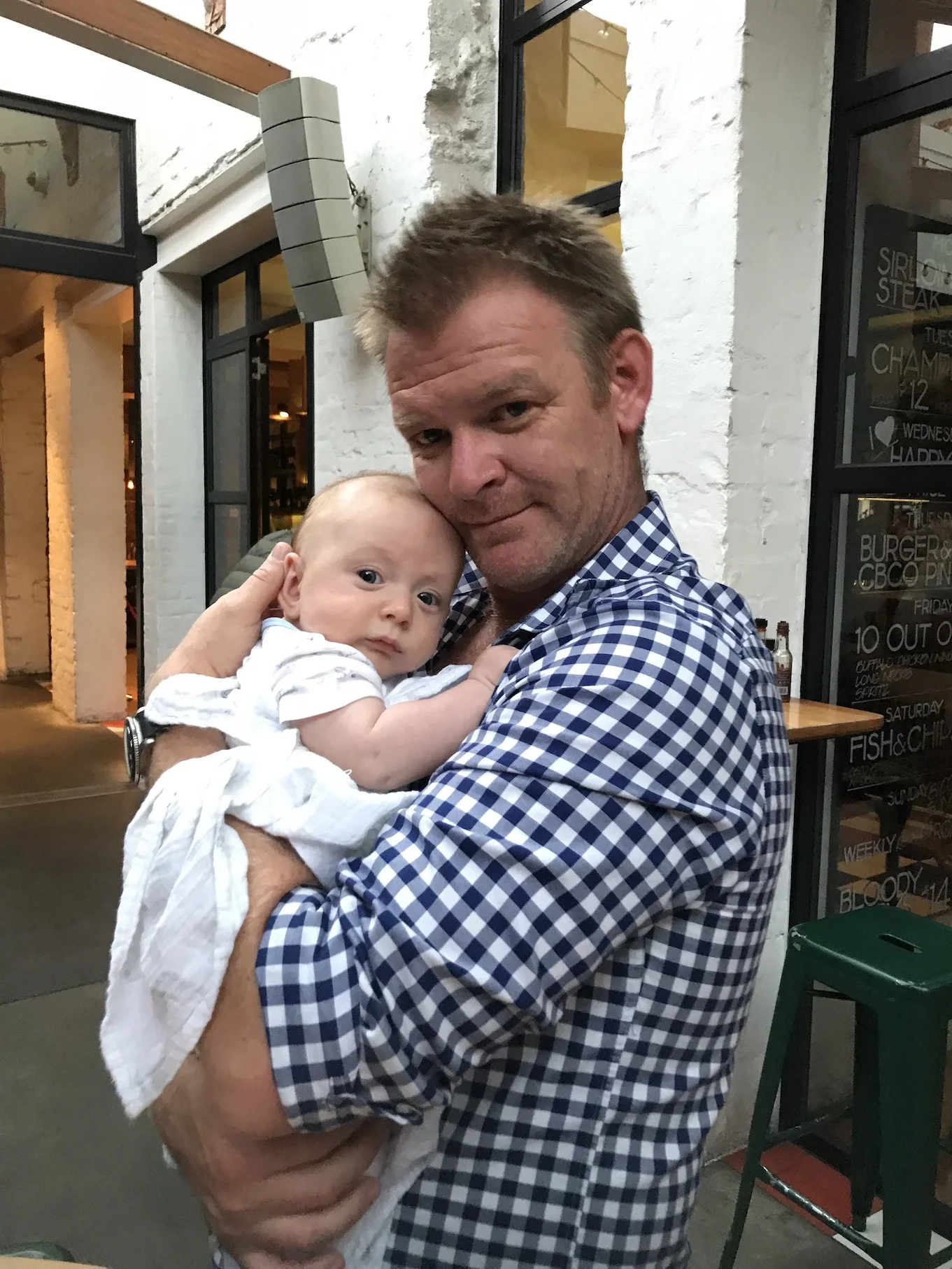 One of our first family outings with baby number one to celebrate a new business win.